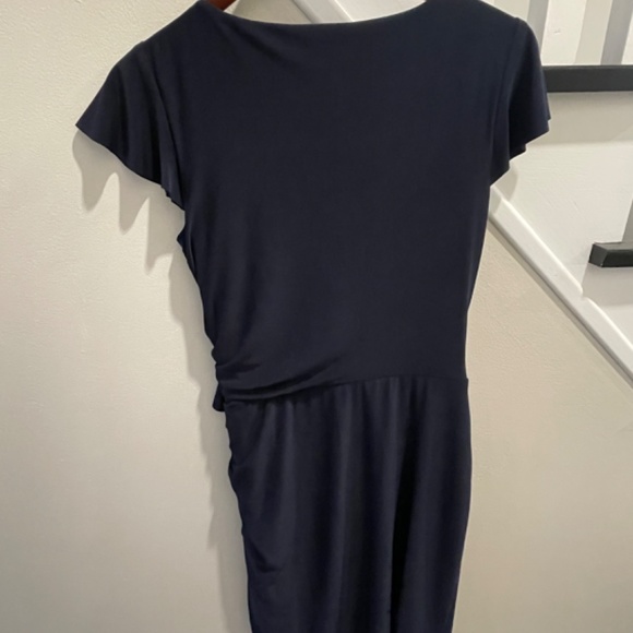 Navy figure flattering Ralph Lauren dress - Picture 2 of 2